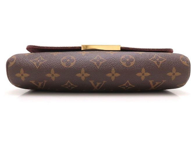 Borsa a Spalla Louis Vuitton Monogram Favorite MM Marrone - vista 4