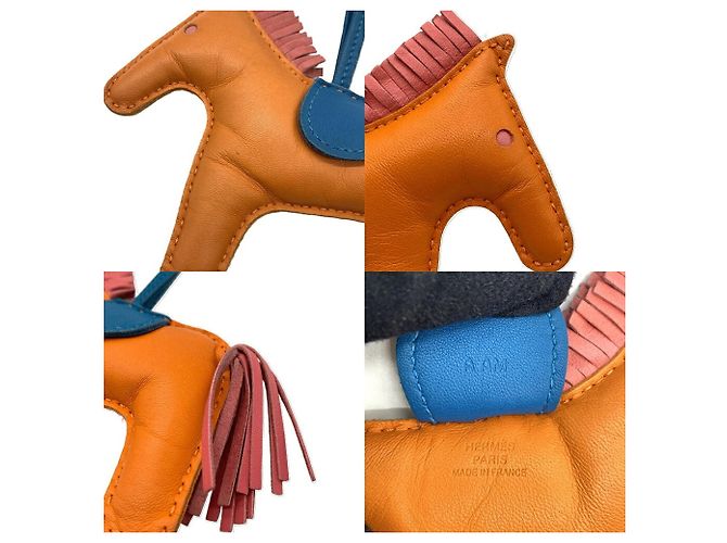 Hermès Charm per borsa Rodeo MM Hermes Arancione - vista 3