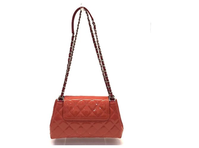 Chanel Matelassé Lackleder Chain Shoulder Bag Pink - Ansicht 2