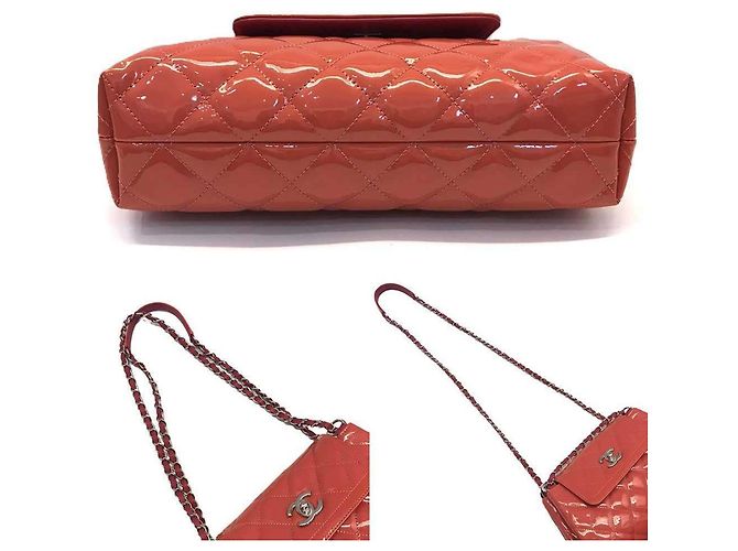 Chanel Matelassé Lackleder Chain Shoulder Bag Pink - Ansicht 4