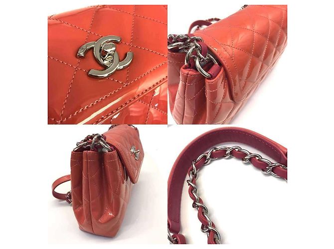 Chanel Matelassé Lackleder Chain Shoulder Bag Pink - Ansicht 5