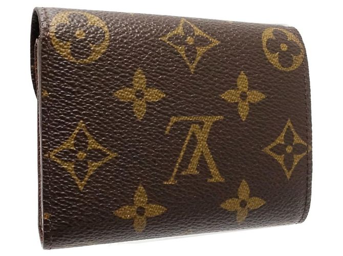 Cartera tríptico Monogram Louis Vuitton Castaño - vista 4