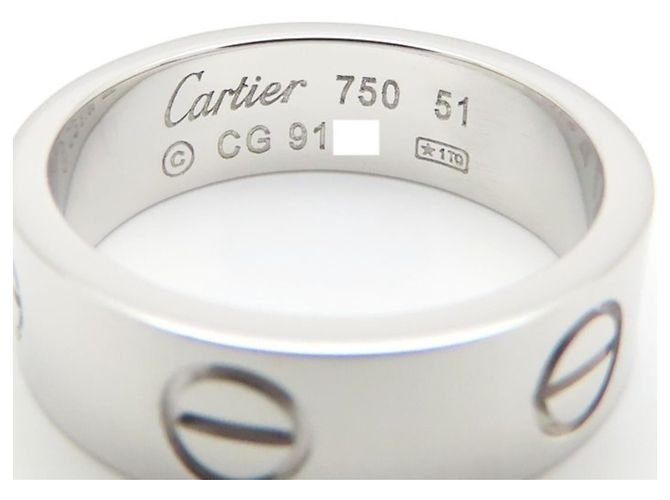 Cartier Love Band Ring aus 18K Weißgold - Ansicht 5
