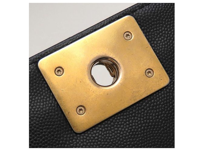 Borsa a tracolla Chanel Boy Chanel in pelle di vitello nera Nero - vista 15