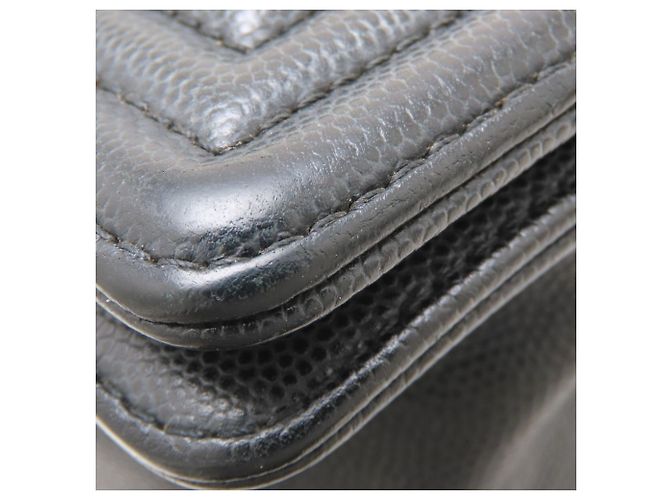 Borsa a tracolla Chanel Boy Chanel in pelle di vitello nera Nero - vista 26