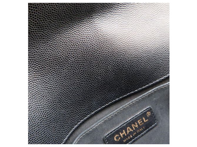 Borsa a tracolla Chanel Boy Chanel in pelle di vitello nera Nero - vista 7