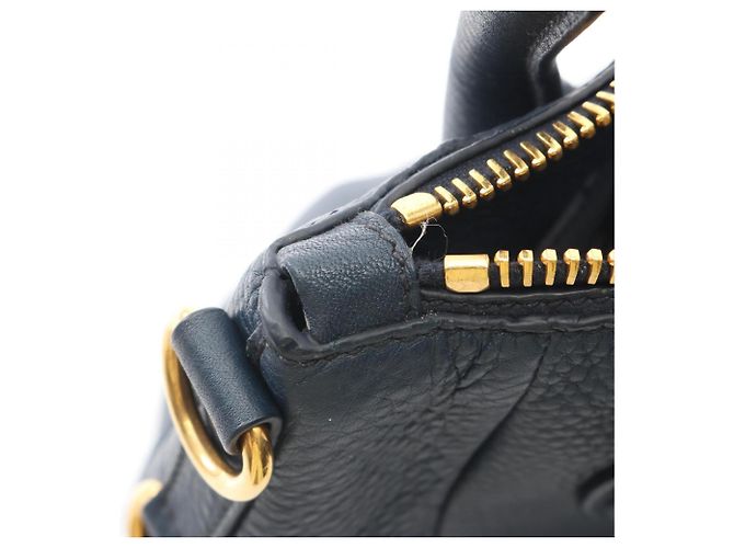 Borsa Tote Prada Navy Vitello Daino Blu navy - vista 5