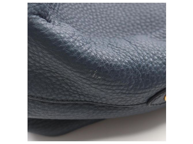 Borsa Tote Prada Navy Vitello Daino Blu navy - vista 7