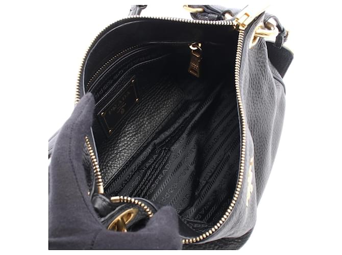 Borsa a tracolla Prada Vitello Daino Nero - vista 3