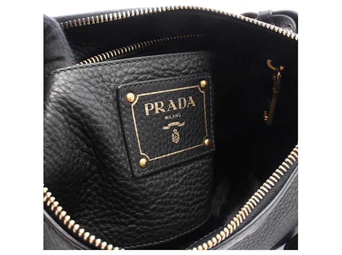 Borsa a tracolla Prada Vitello Daino Nero - vista 4