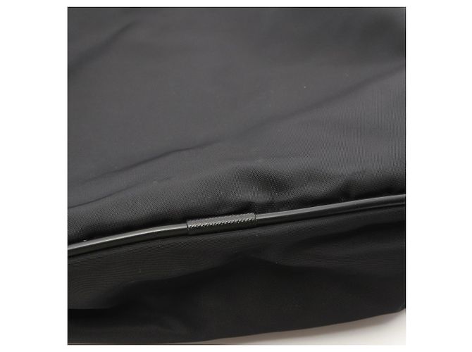 Saffiano Prada Triangle Logo Schultertasche Schwarz - Ansicht 6