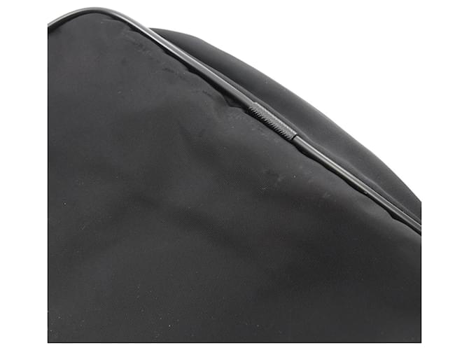 Saffiano Prada Triangle Logo Schultertasche Schwarz - Ansicht 8