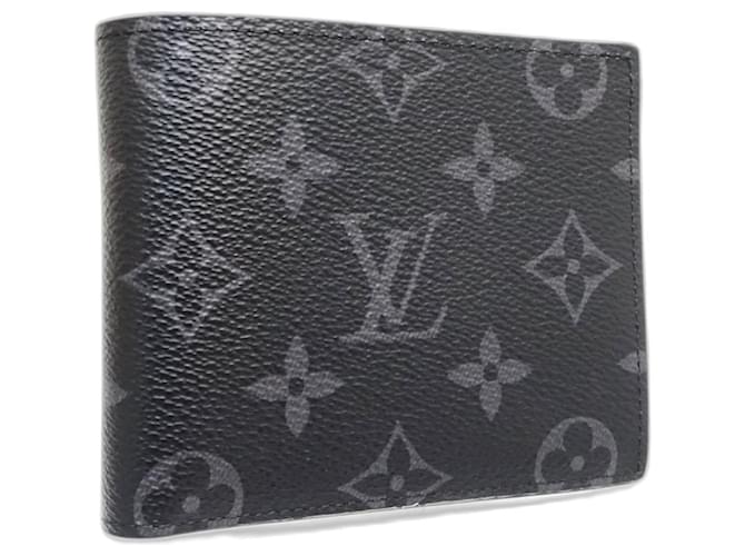 Louis Vuitton Monogram Eclipse Bi-fold Wallet Black - view 3