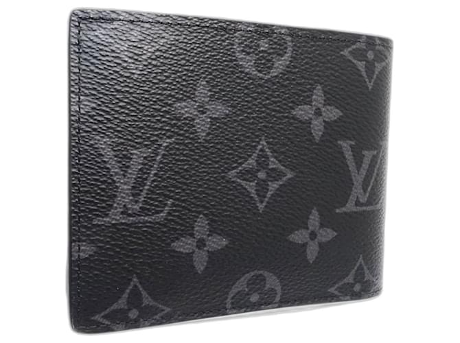 Louis Vuitton Monogram Eclipse Bi-fold Wallet Black - view 4
