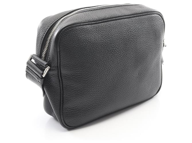 Borsa a tracolla con logo Triangle Prada Nero - vista 2
