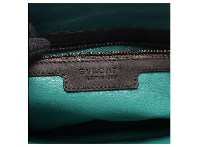 Borsa Bvlgari Bulgari Leoni Marrone Verde - vista 4