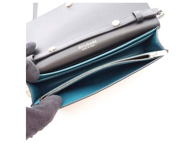 Bulgari Borsa a Spalla Bvlgari Infinitetum Nero - vista 3