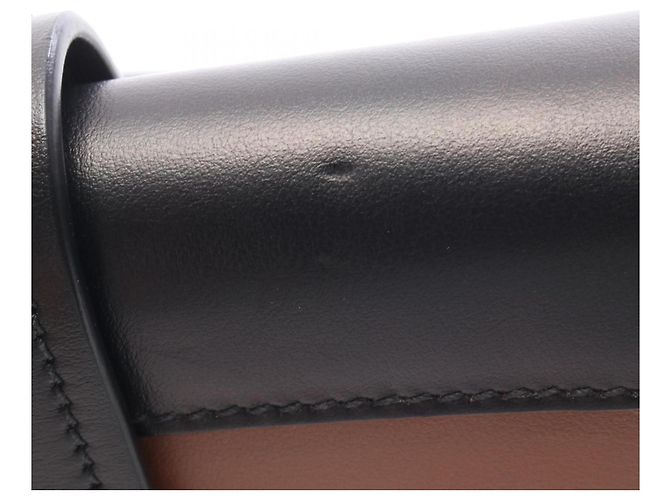 Borsa a Spalla Prada City Calf Marrone Nero - vista 6