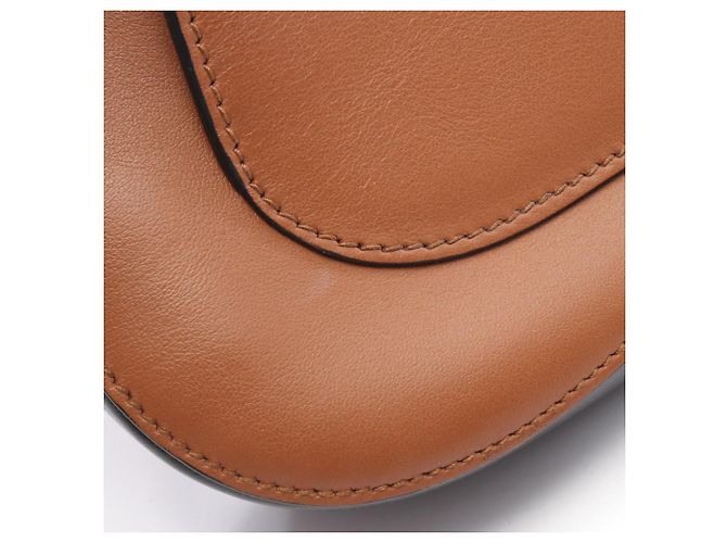 Borsa a Spalla Prada City Calf Marrone Nero - vista 8