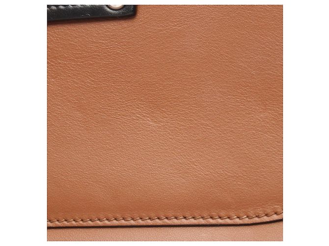 Borsa a Spalla Prada City Calf Marrone Nero - vista 9