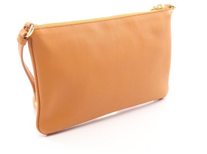 Prada Soft Grain Orange Shoulder Bag - view 2