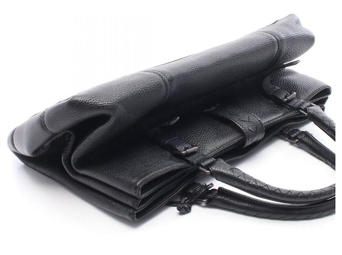 Borsa Bottega Veneta Intrecciato Roma Medium Nero - vista 5