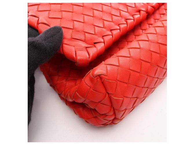 Borsa a tracolla Small Olympia Bottega Veneta Rosso - vista 10