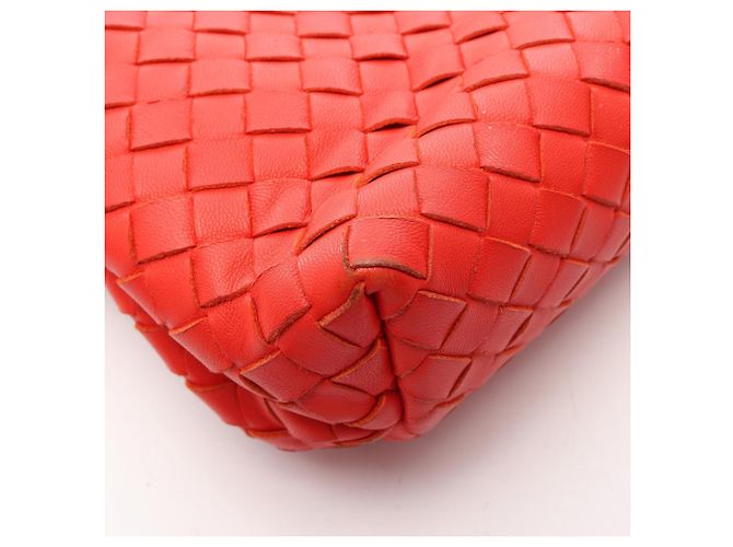 Borsa a tracolla Small Olympia Bottega Veneta Rosso - vista 13