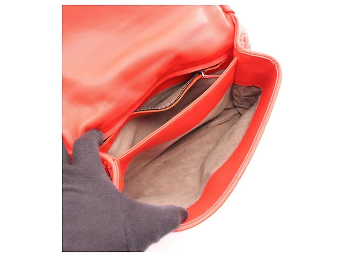 Borsa a tracolla Small Olympia Bottega Veneta Rosso - vista 3