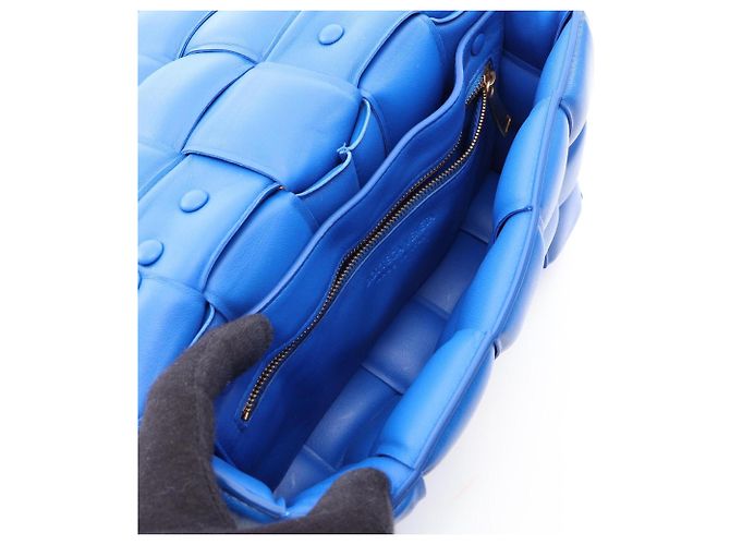 Borsa a Spalla The Chain Cassette Bottega Veneta Blu - vista 3