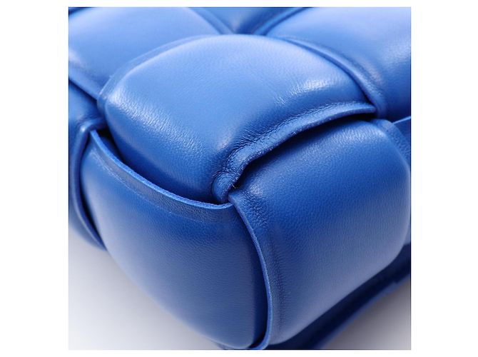 Borsa a Spalla The Chain Cassette Bottega Veneta Blu - vista 6