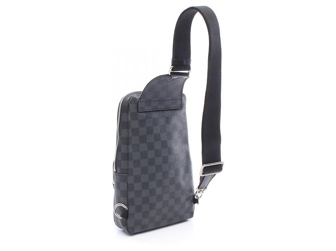 Borsa a tracolla Louis Vuitton Avenue Nero Damier ebene - vista 2
