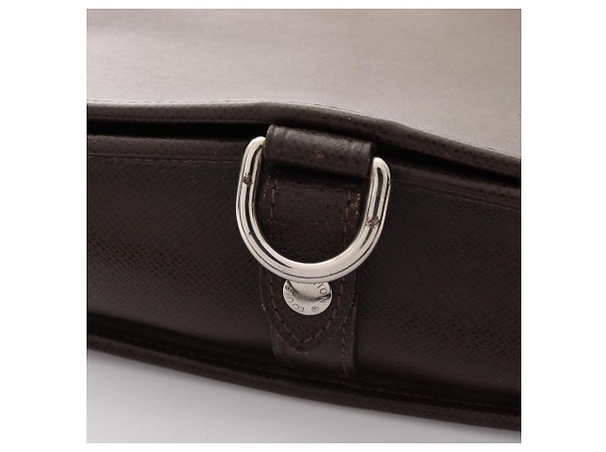 Borsa a tracolla Louis Vuitton Andrey Taiga Grizzly Marrone - vista 11