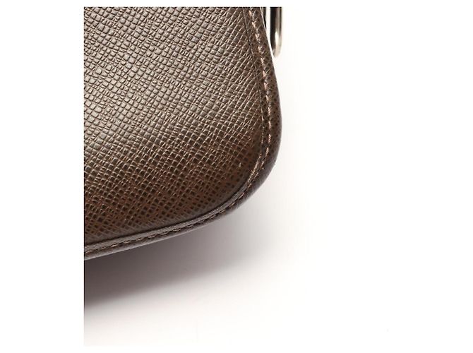Borsa a tracolla Louis Vuitton Andrey Taiga Grizzly Marrone - vista 8