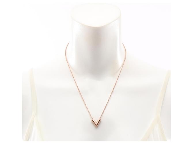 Collana Louis Vuitton Essential V D'oro - vista 7