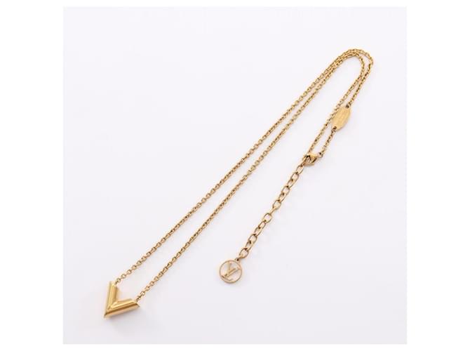 Collana Essential V Louis Vuitton D'oro - vista 3