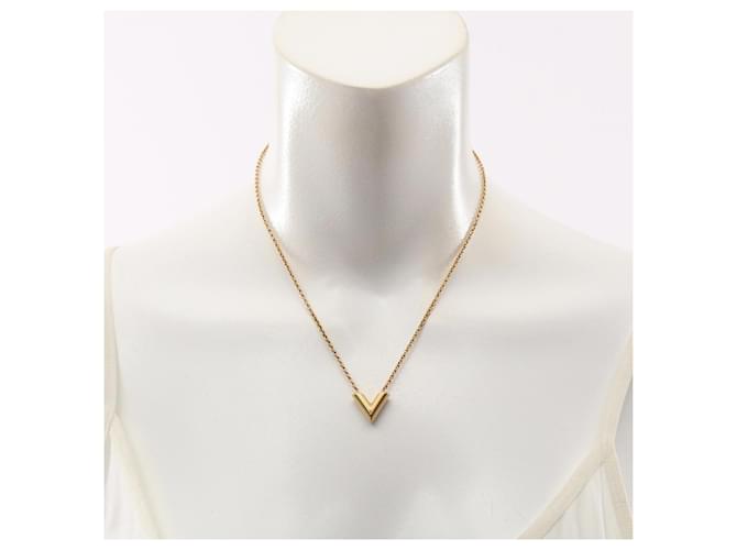 Collana Essential V Louis Vuitton D'oro - vista 7