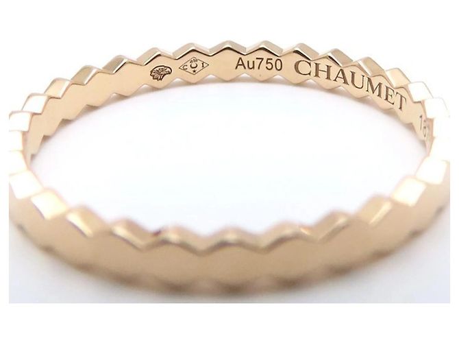 Anello B de Honeycomb in oro rosa Chaumet - vista 5