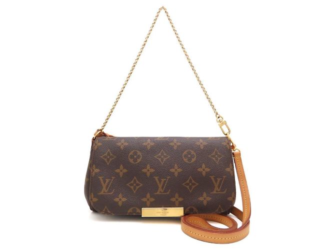 Borsa a Spalla Louis Vuitton Monogram Favorite PM Marrone - vista 2