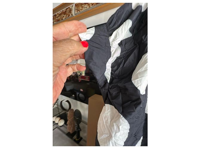 Munthe Plus Simonsen Plu Polka Dot Hemdkleid Schwarz Weiß - Ansicht 12