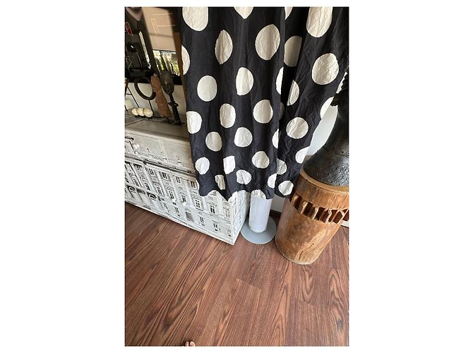 Munthe Plus Simonsen Plu Polka Dot Hemdkleid Schwarz Weiß - Ansicht 13