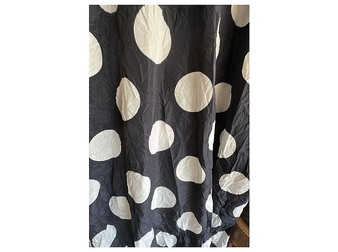 Munthe Plus Simonsen Plu Polka Dot Hemdkleid Schwarz Weiß - Ansicht 14