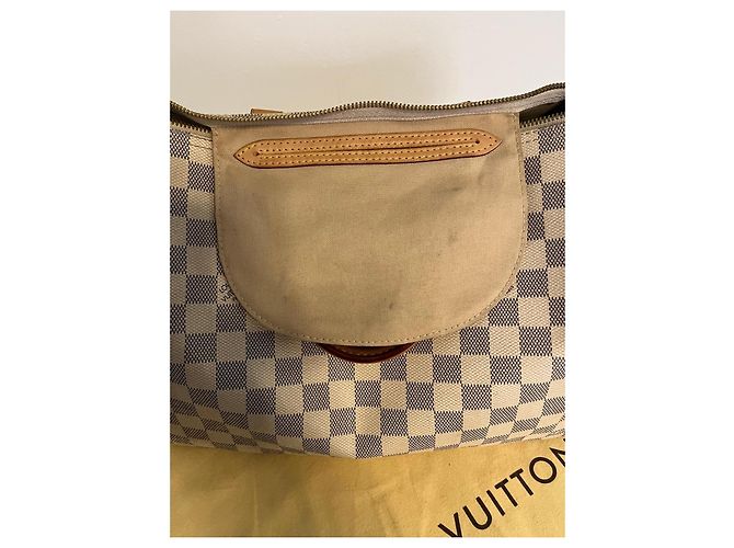 Louis Vuitton Speedy 30 Bandoulière Damier Azur Bianco Blu - vista 11