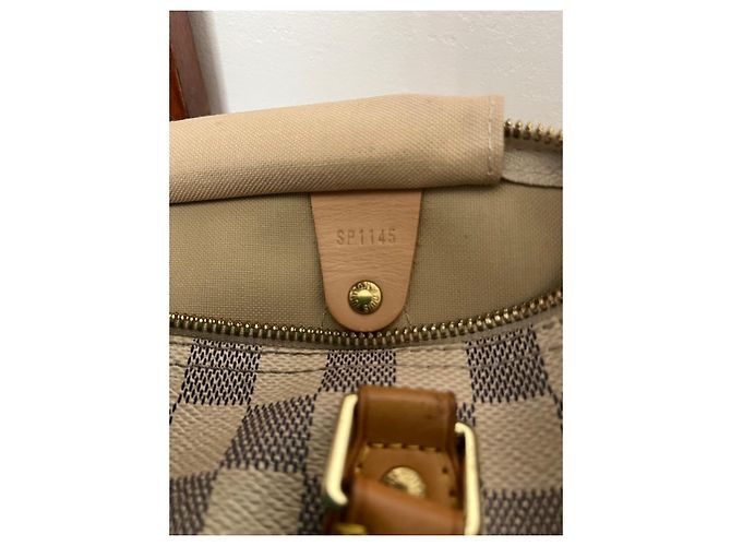 Louis Vuitton Speedy 30 Bandoulière Damier Azur Bianco Blu - vista 7