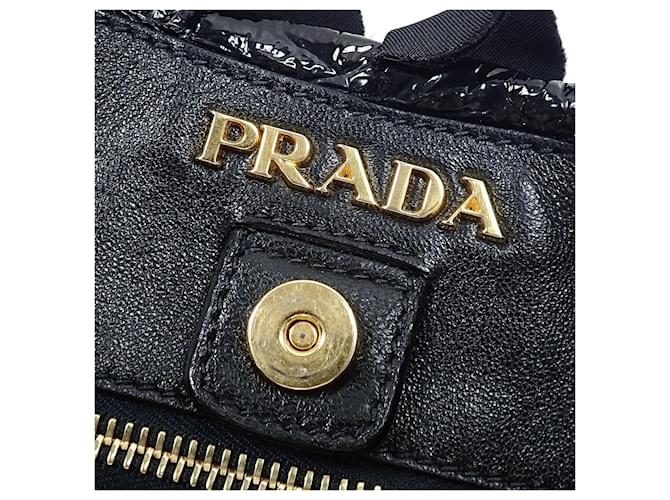 Borsa con volant Prada per donna Nero - vista 10