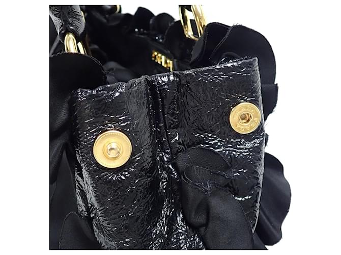 Borsa con volant Prada per donna Nero - vista 8