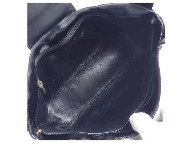 Borsa Tote Chanel in vernice nera Nero - vista 9