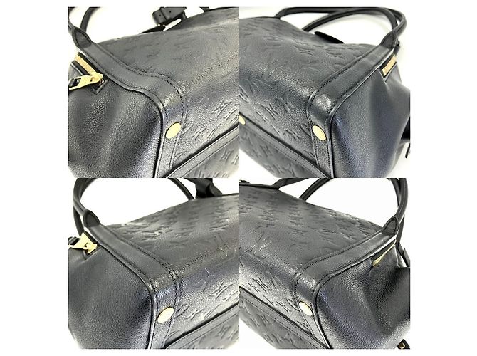 Borsa Louis Vuitton Monogram Empreinte Mare MM Nero - vista 3