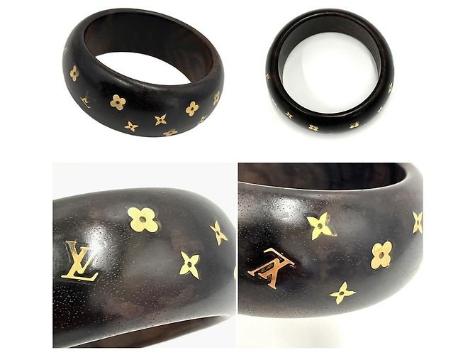 Bracciale Sylvania Wood Louis Vuitton Marrone - vista 3
