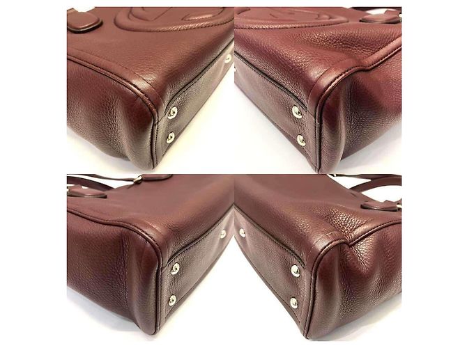 Gucci Soho Tote Bag Bordeaux Leder - Ansicht 3